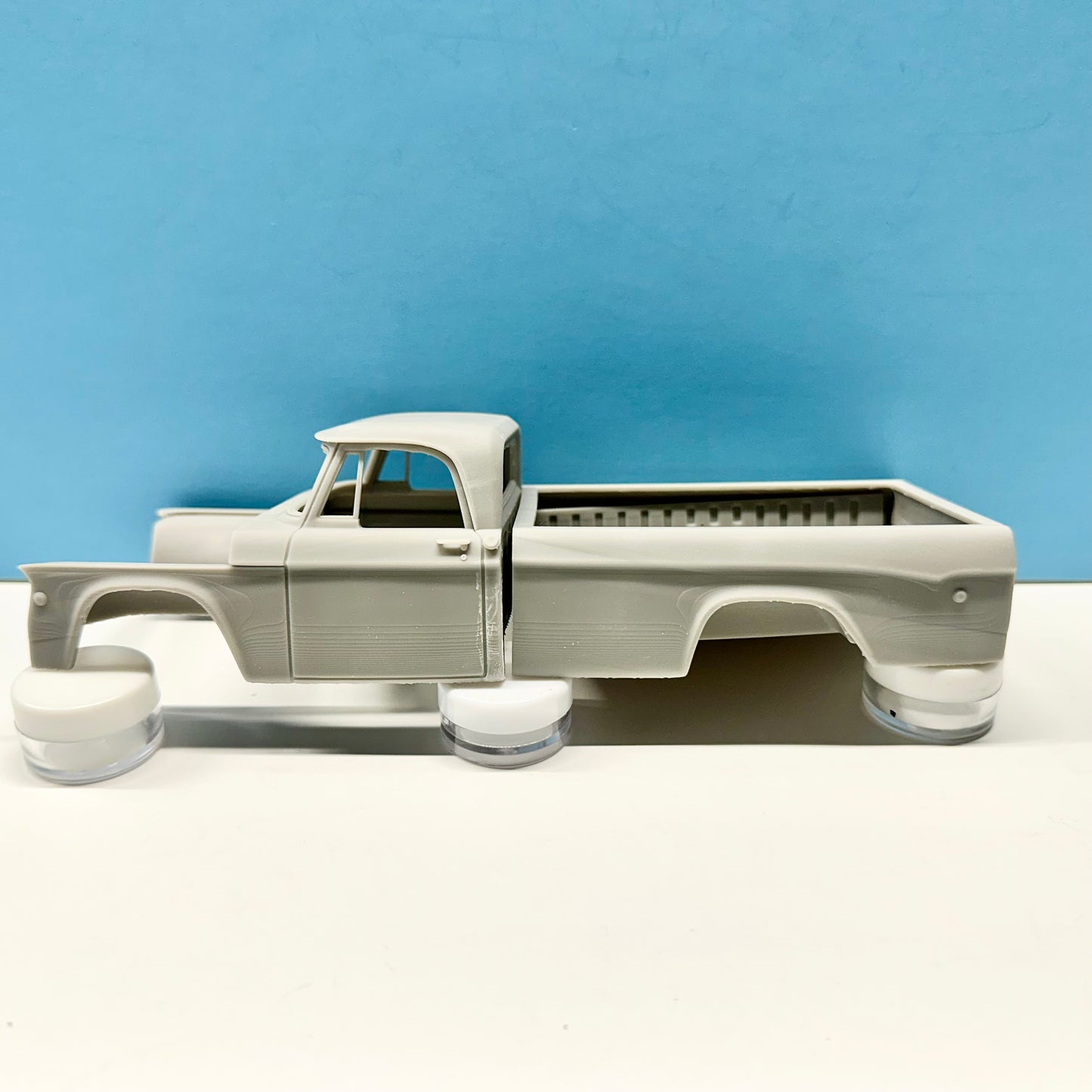 1969 Dodge W100 Pickup Truck Power Wagon 3D Printed Resin Model Kit