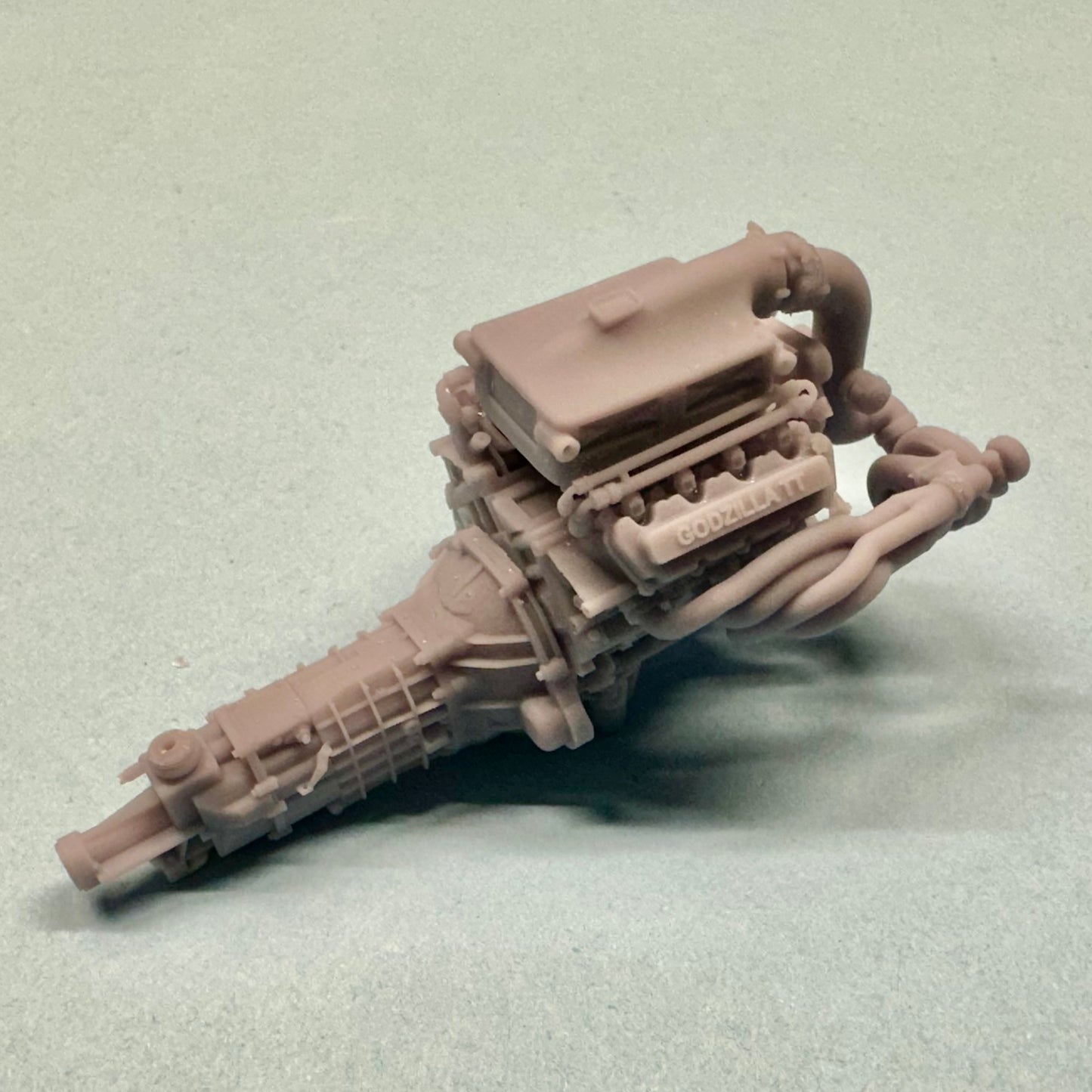 High Intake Ford 7.3L Godzilla Twin Turbo Engine 1/25