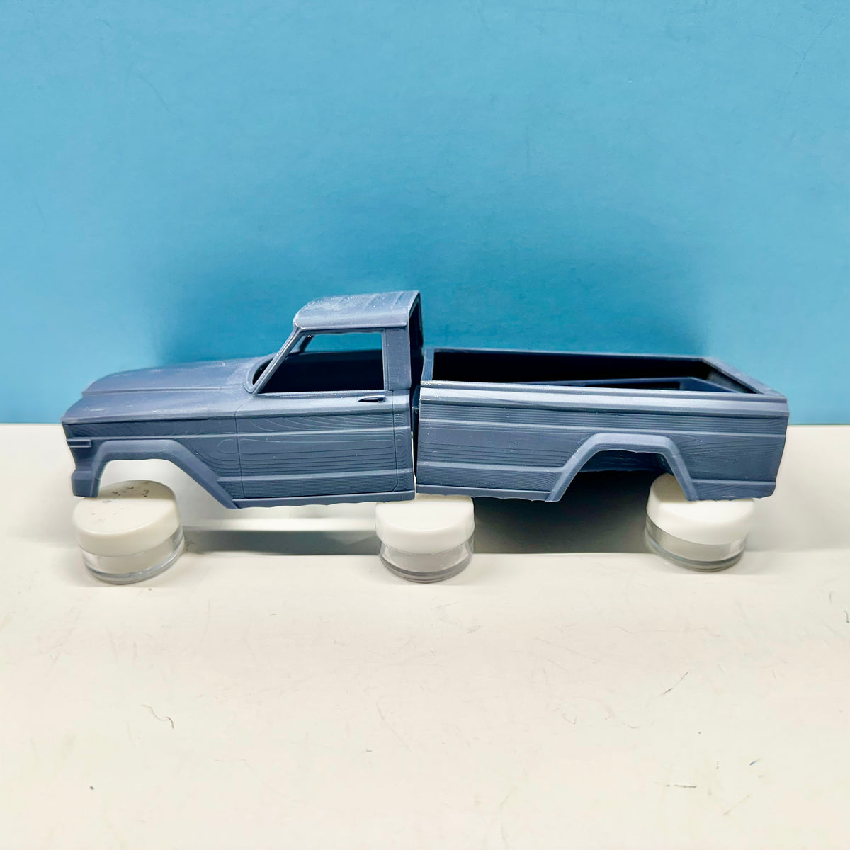 1963 Jeep J10 Longbed Pickup Truck 3D Printed Resin Model Kit KED
