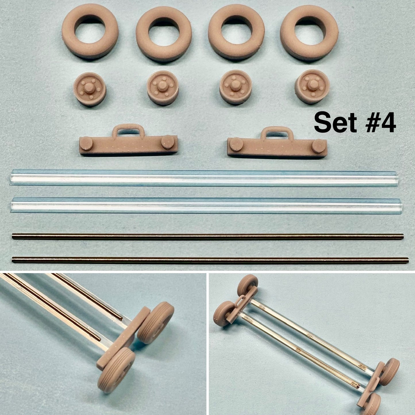 Dolly Set for Wrecker Tow Truck 1/24 1/25