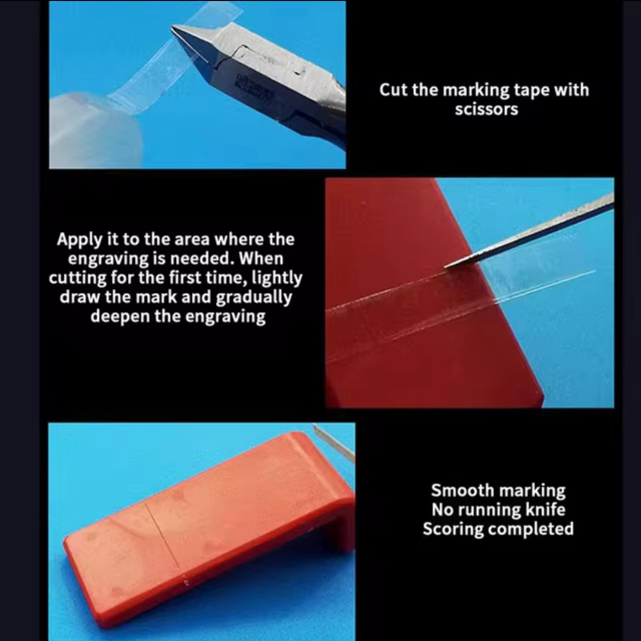 Scribing Guide Tape w/ Hard Edges