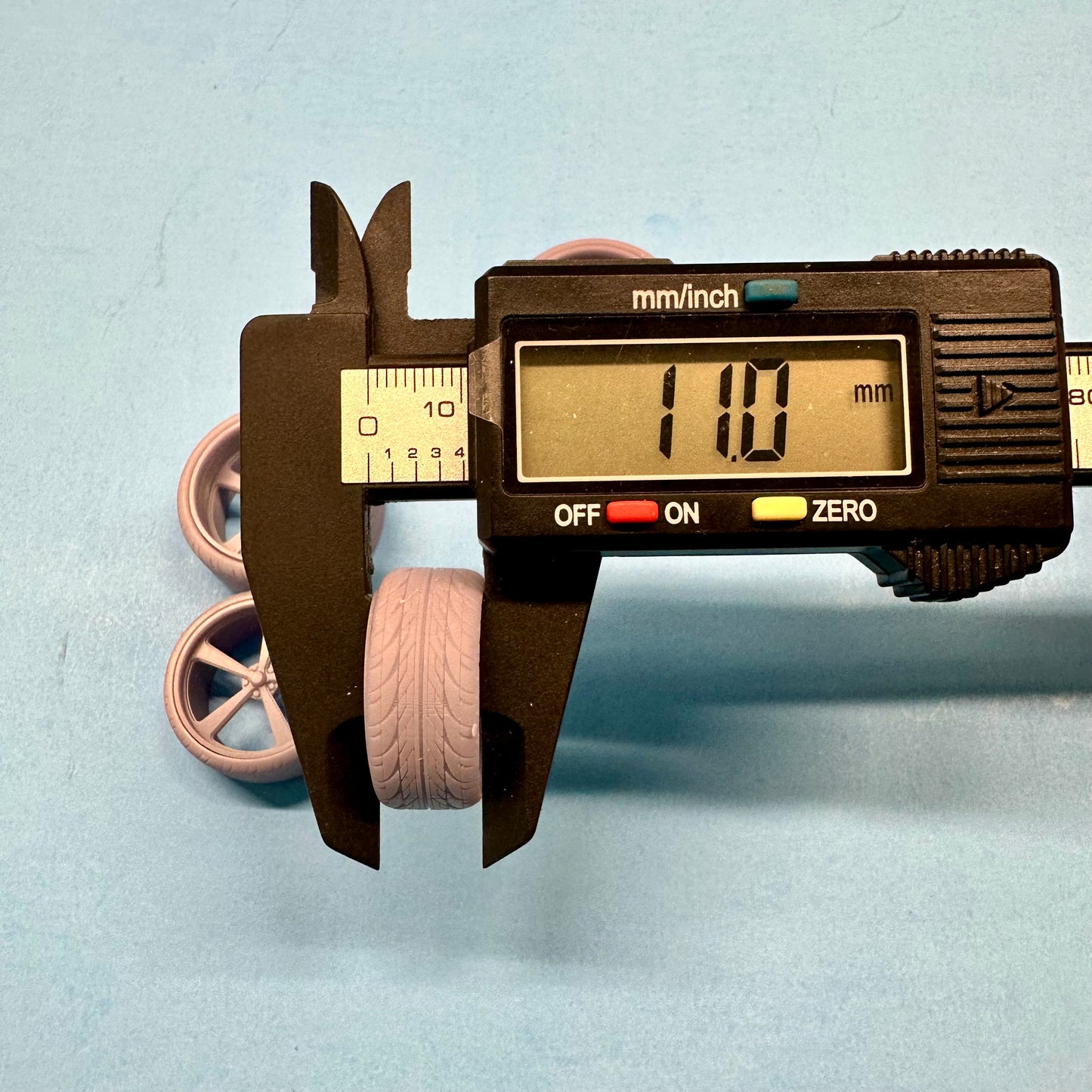 3 Intro Rally Custom Wheels and Tires Set 1/24 1/25