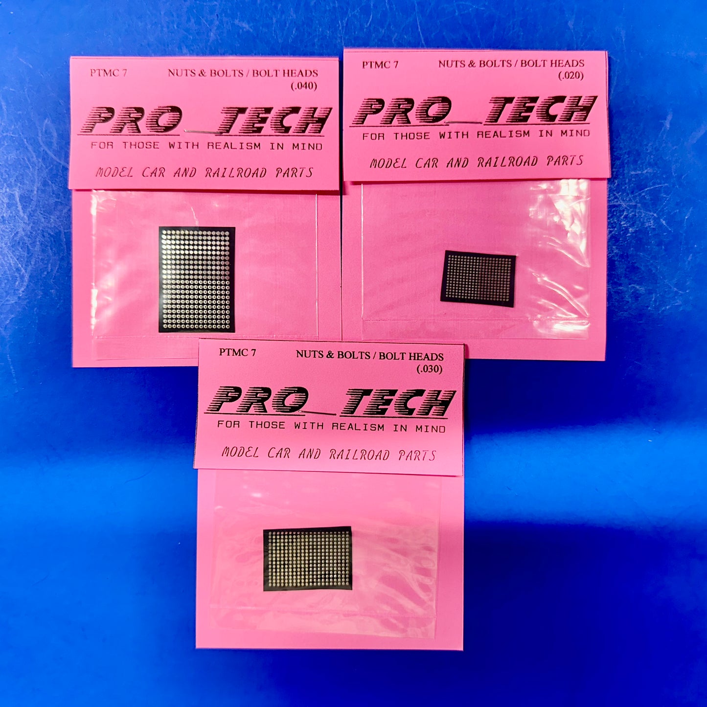 PTMC7 Nuts, Bolts, Bolt Heads 1/25 by Pro Tech