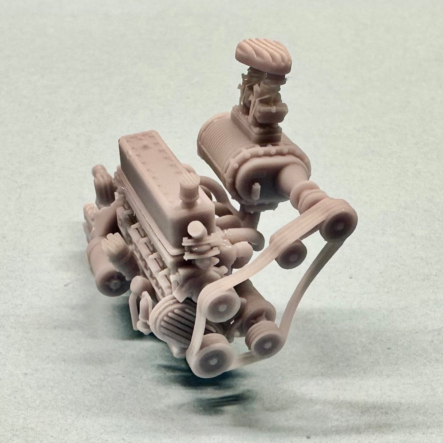 Chevy 235 Supercharged Straight Six Engine 1/25