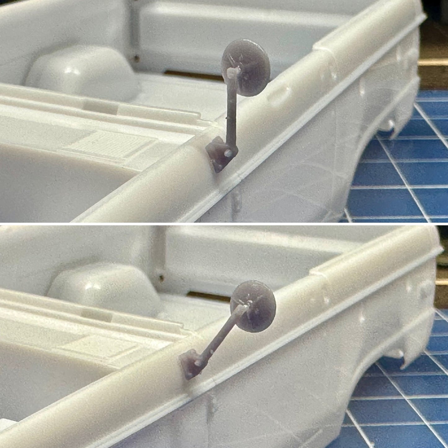 Long Arm Vintage Style Mirrors Bronco Roadster Conversion 1/25
