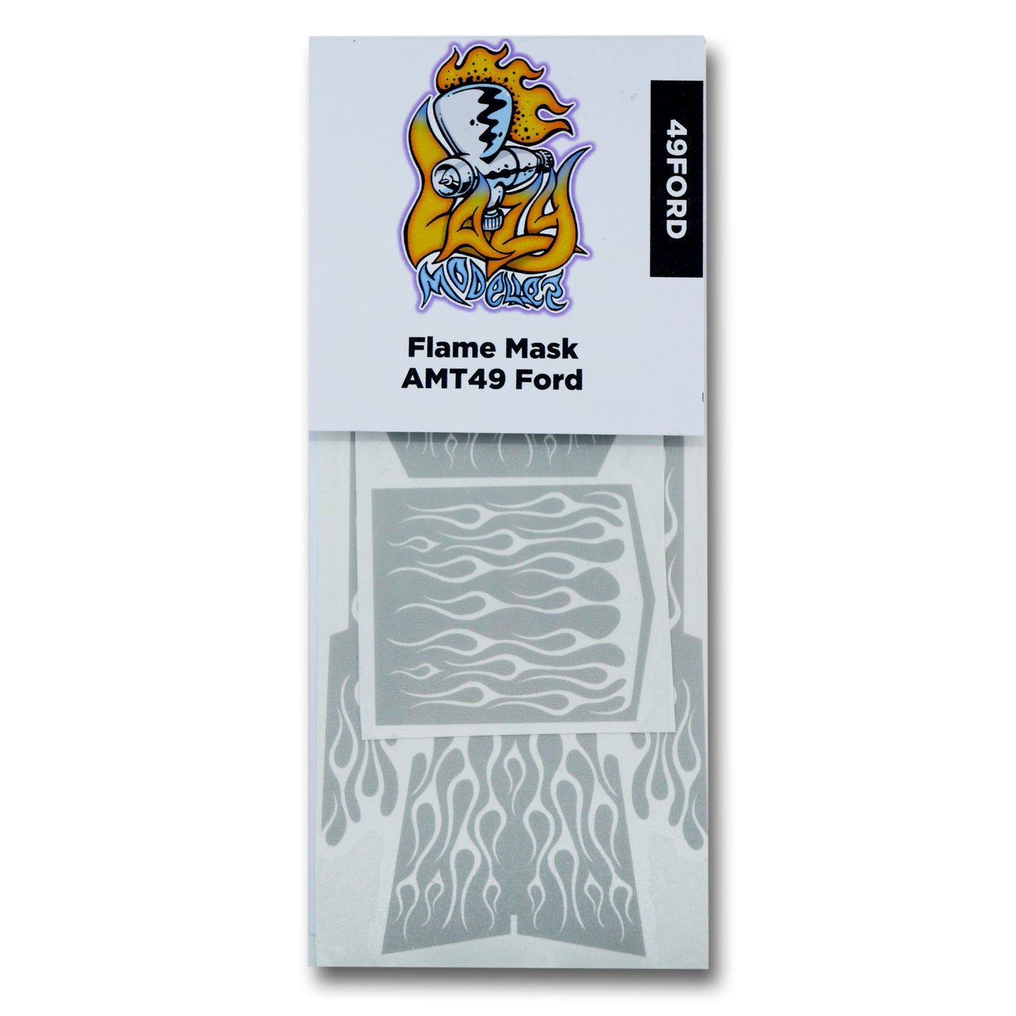 17. Flame Mask for AMT 1949 - 50 Ford 1/24 1/25