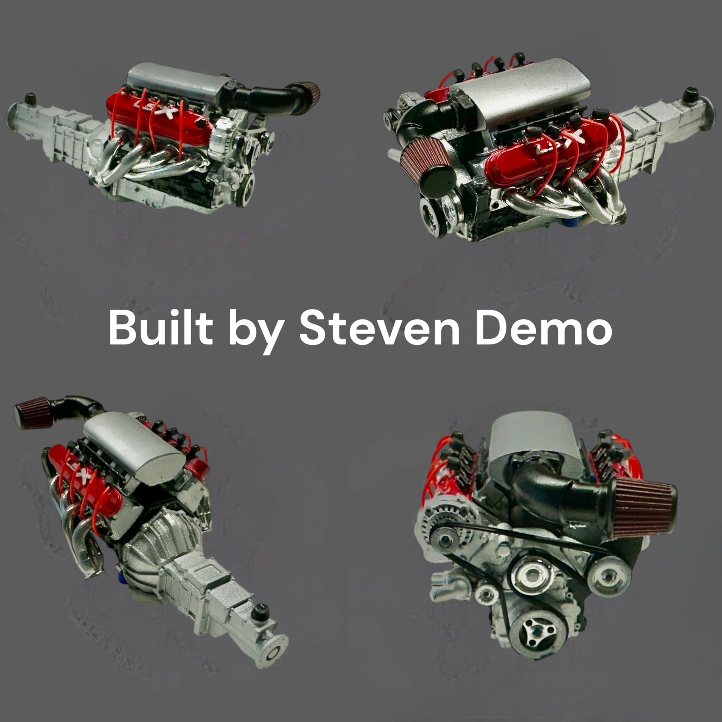 Chevy GM LS LSX LS1 LS3 Custom Engine 1/25