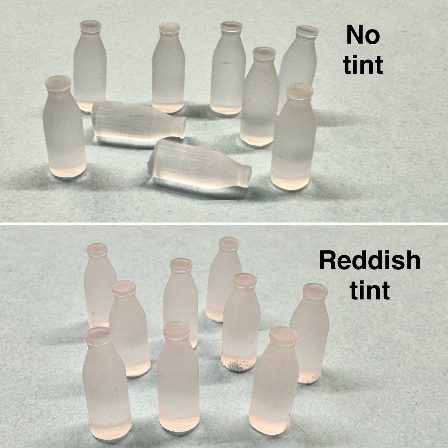 Milk Bottle (9) for Diorama 1/24 1/25