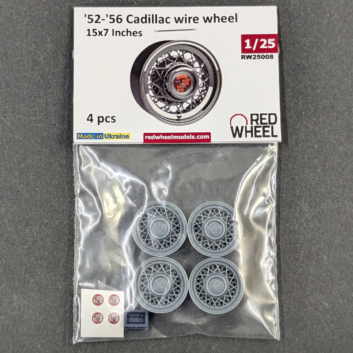 1952 - 1956 Cadillac Wire Wheels 1/25