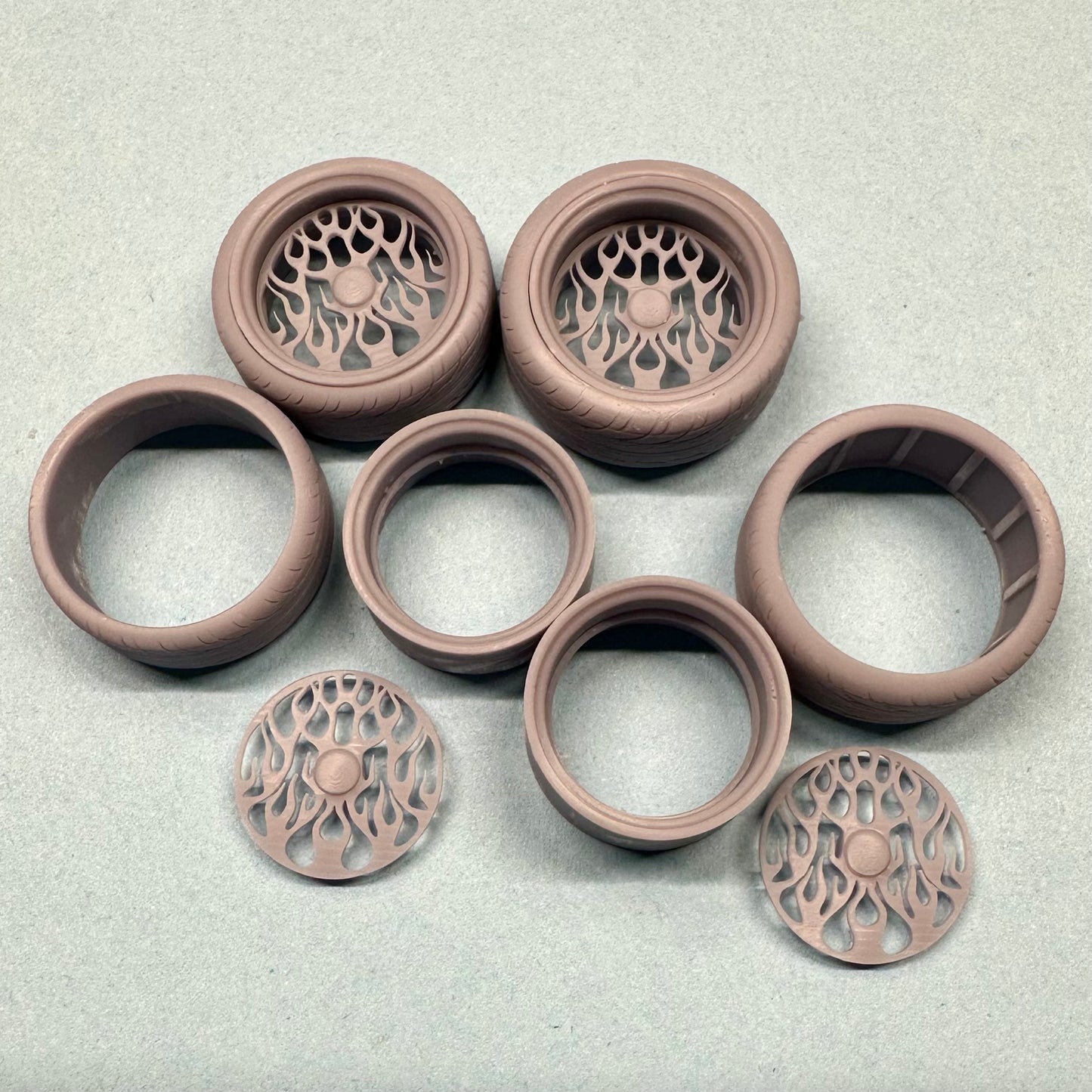 Flame Custom Wheels 1/24 1/25