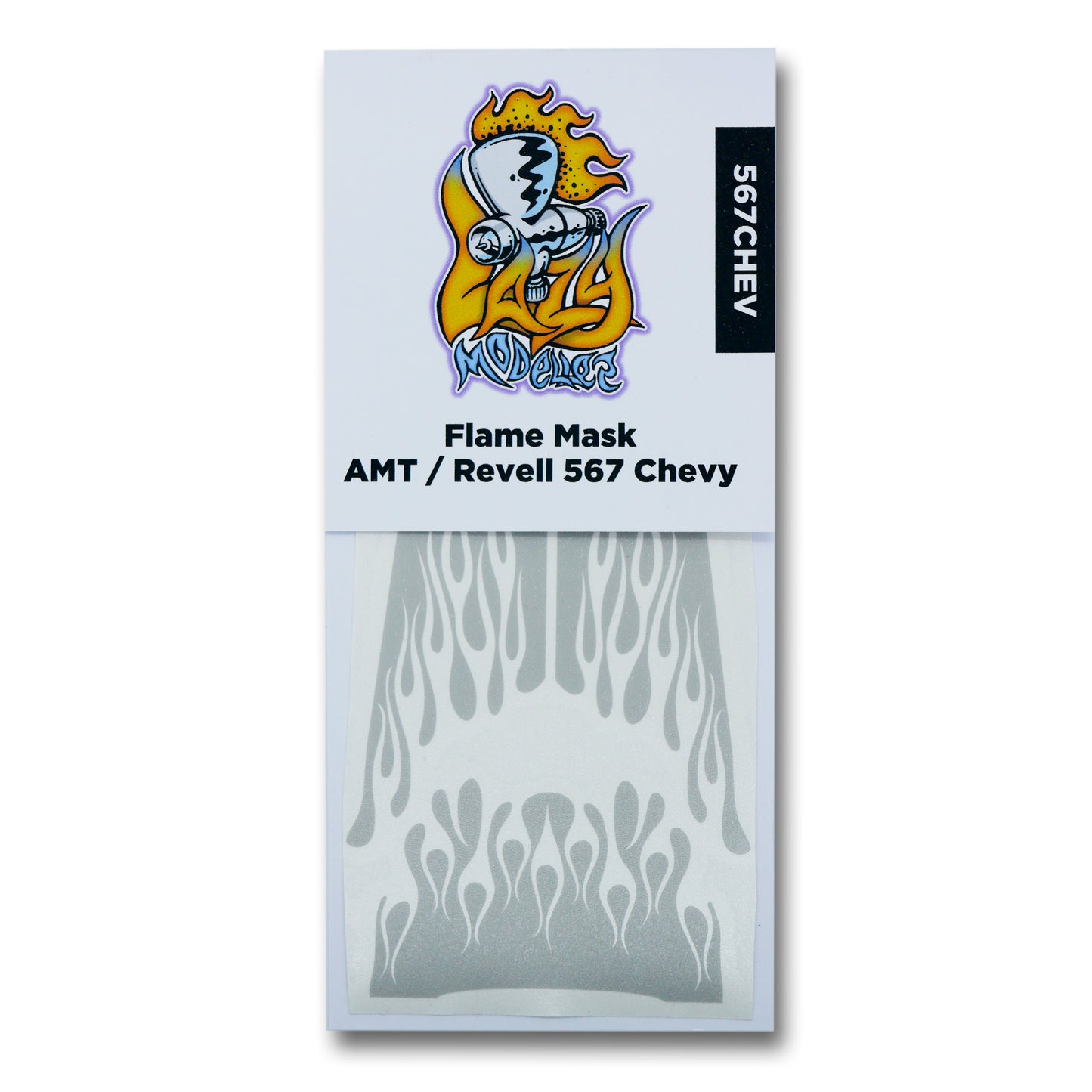 12. Flame Mask for Revell and AMT 55-56-57 Chevy 1/24 1/25