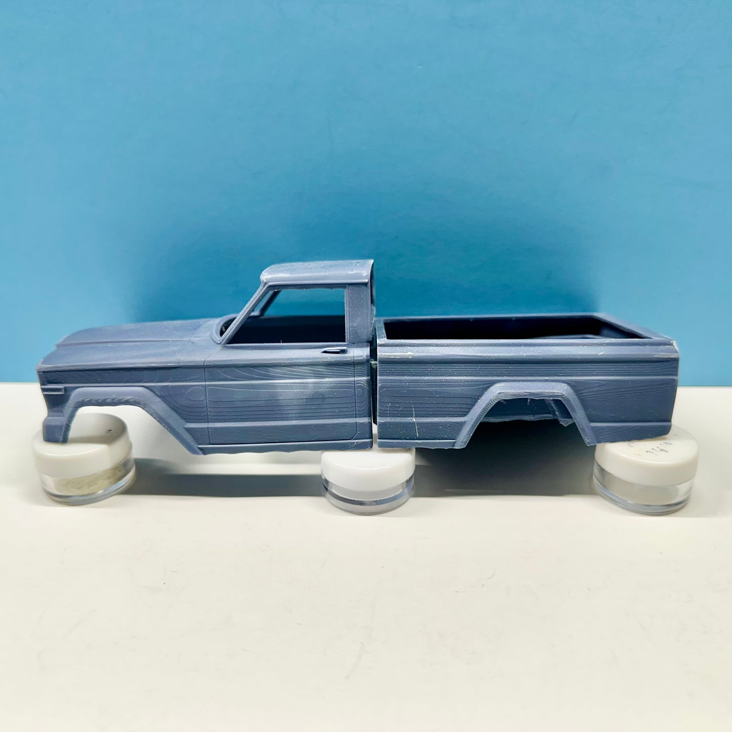 1963 Jeep J10 Pickup Truck Shortbed 3D Printed Resin Model Kit KED