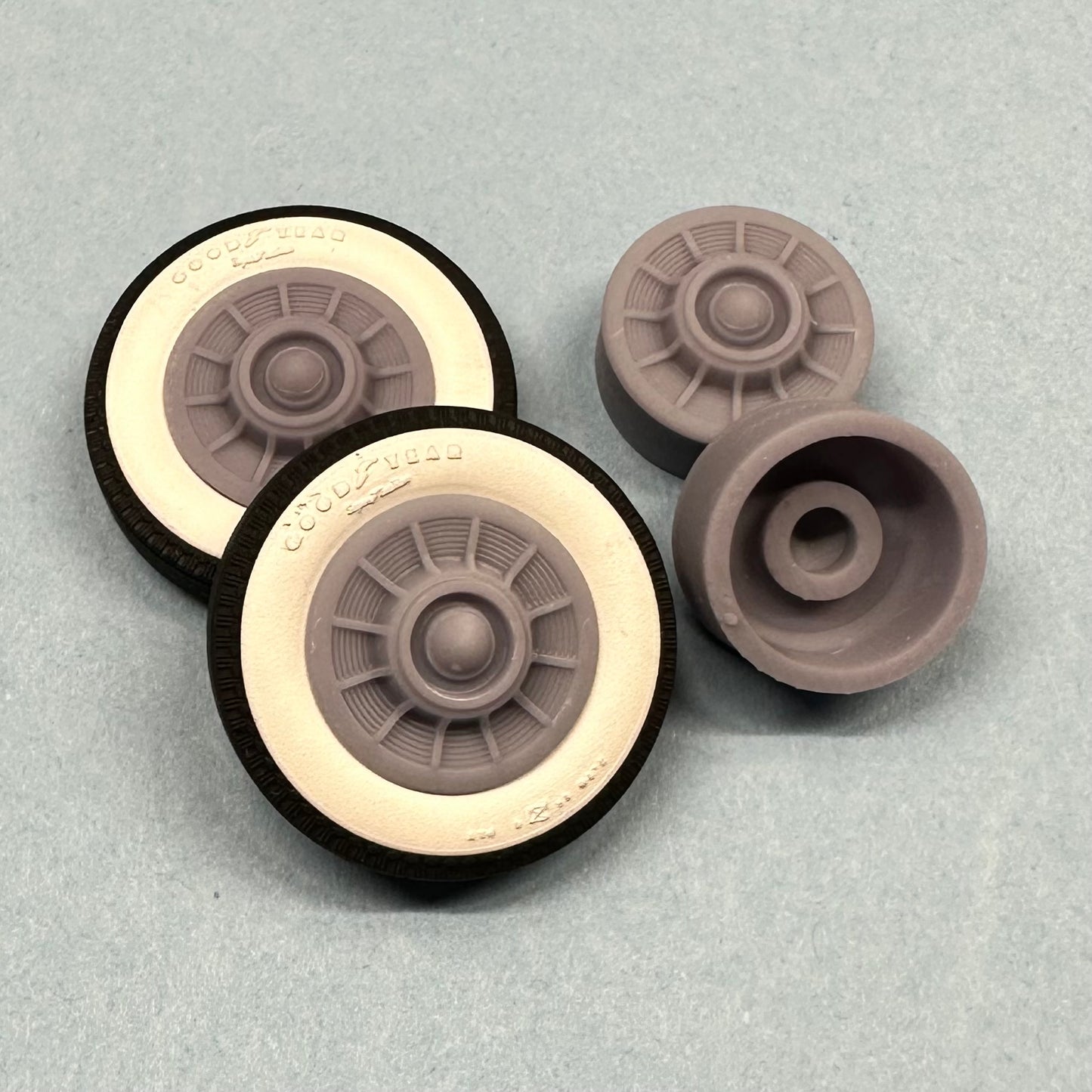 1957 Cadillac Caddy Hubcaps 1/24 1/25