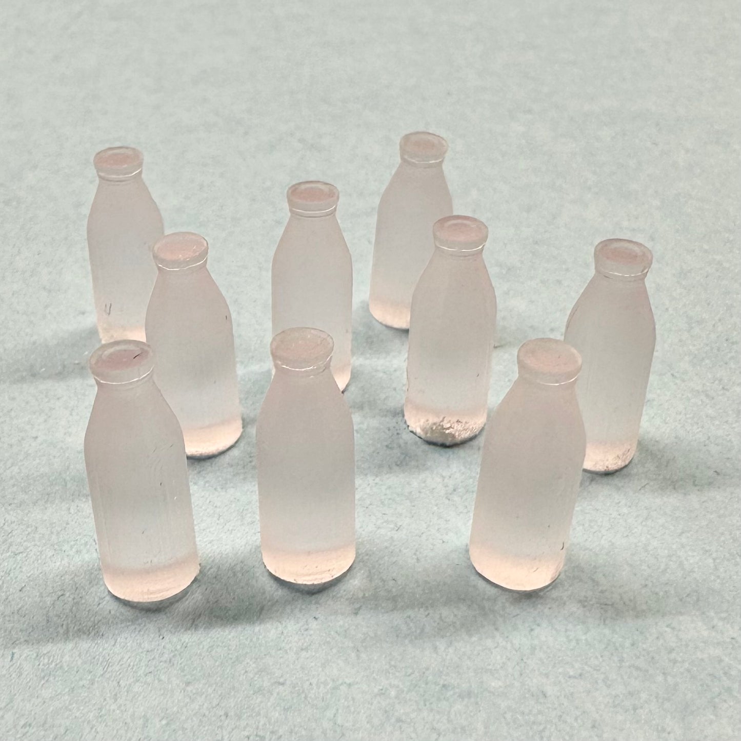 Milk Bottle (9) for Diorama 1/24 1/25