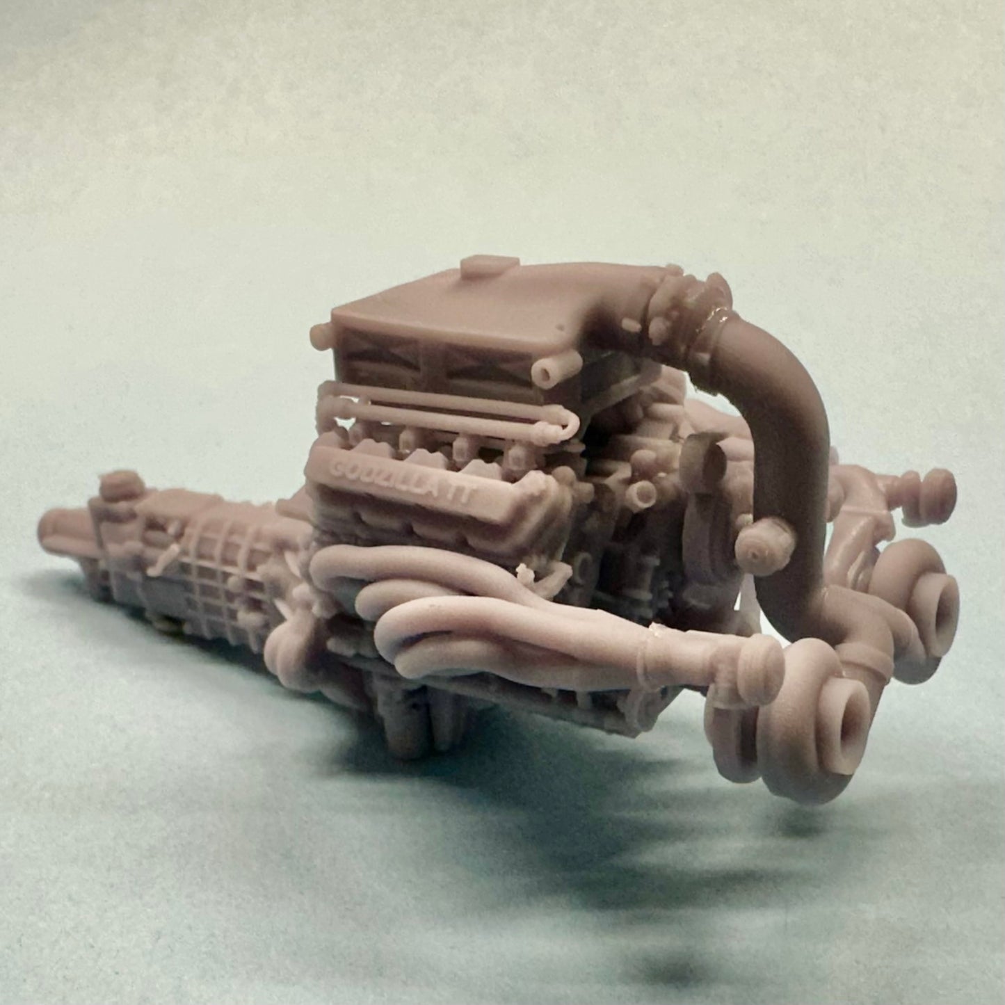 High Intake Ford 7.3L Godzilla Twin Turbo Engine 1/25