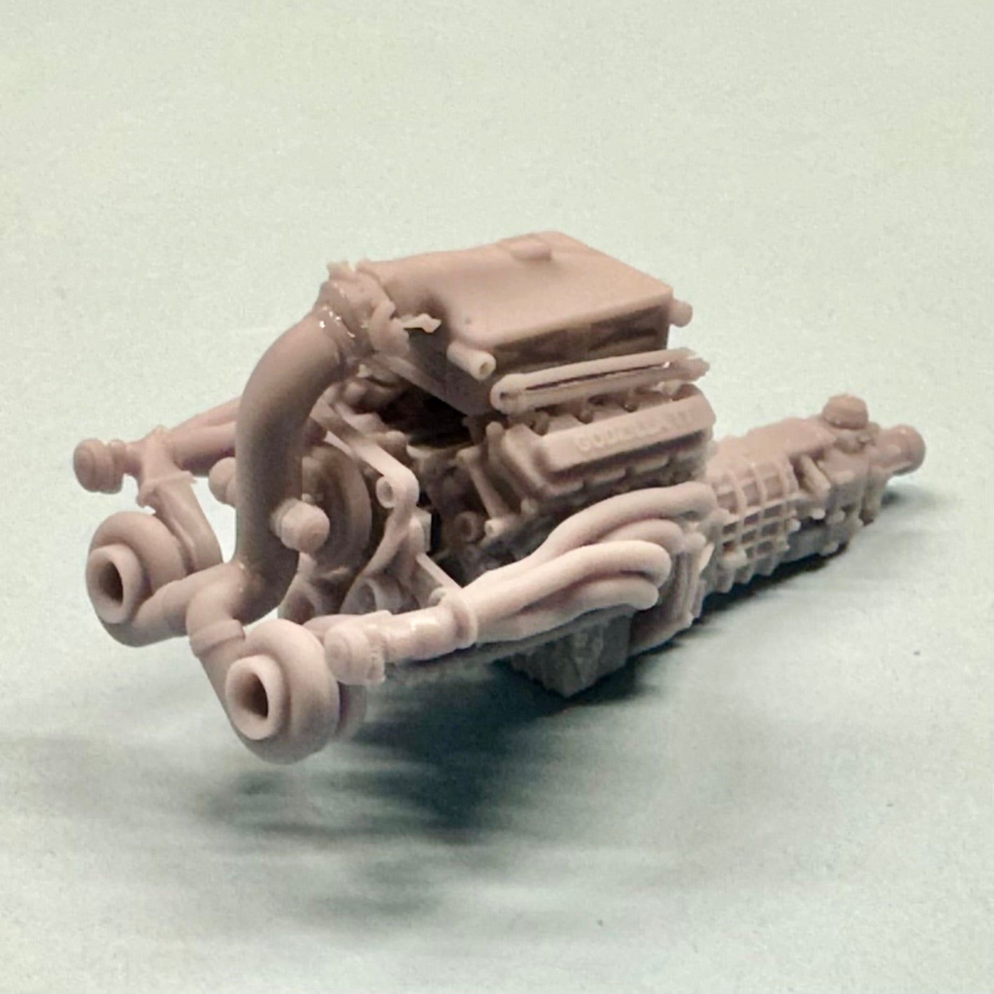 High Intake Ford 7.3L Godzilla Twin Turbo Engine 1/25