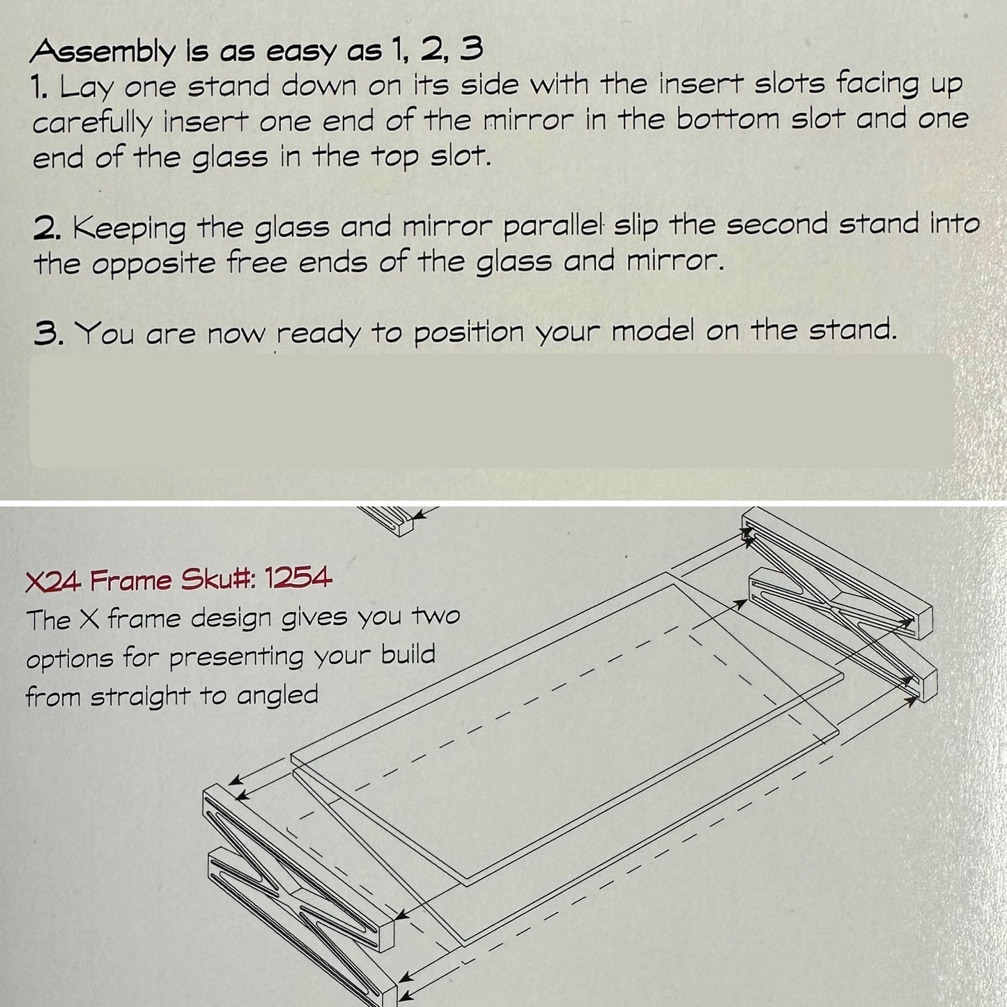 #1254 Display Stands - X Frame