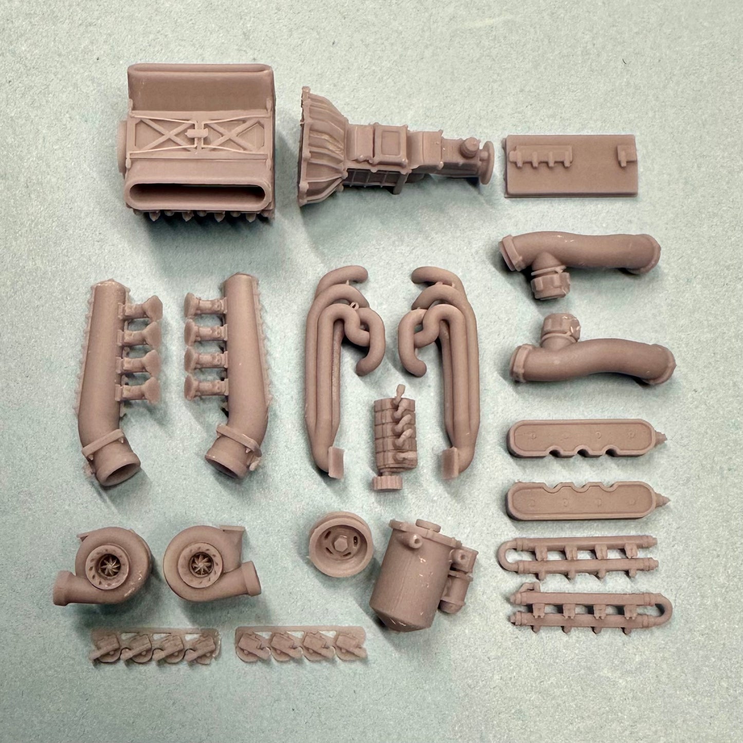 V4 LS Twin Turbo Engine 1/25