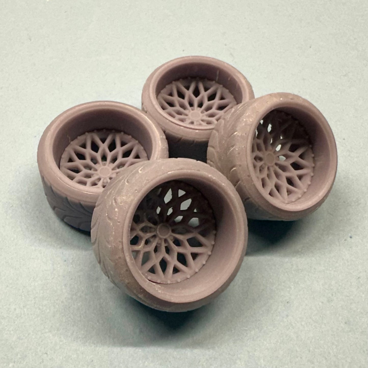 Snowflake Wheels w/ Tires 1/24 1/25
