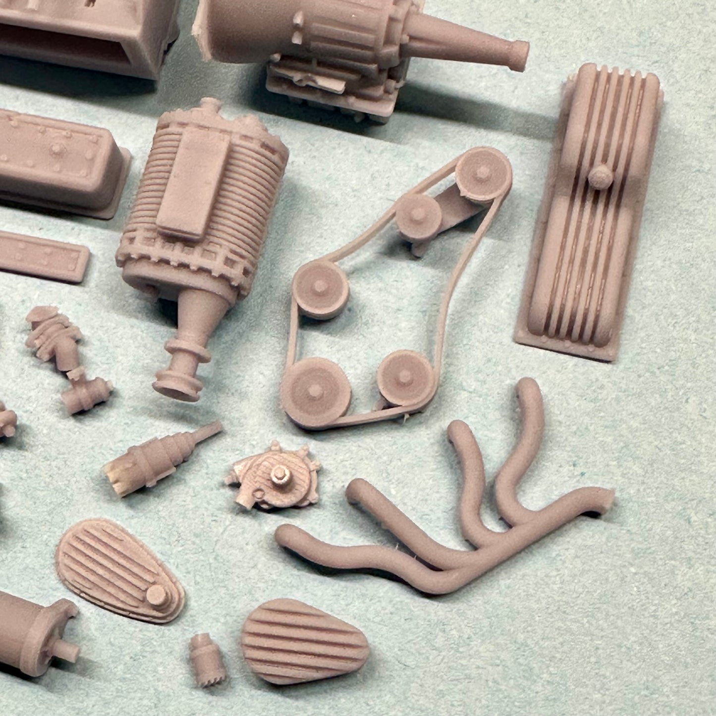 Chevy 235 Supercharged Straight Six Engine 1/25