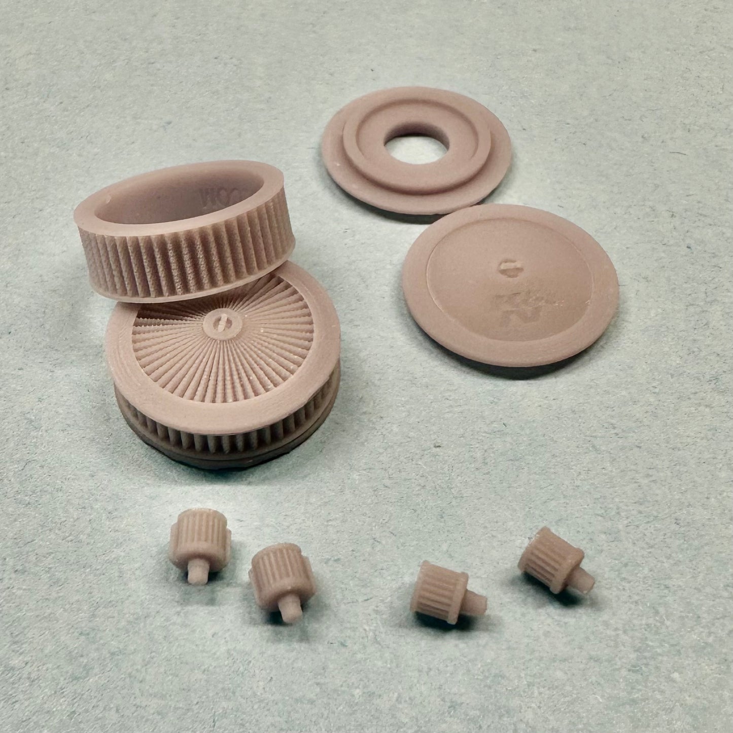 Round K&N KN Air Cleaner w/ Filter 1/25