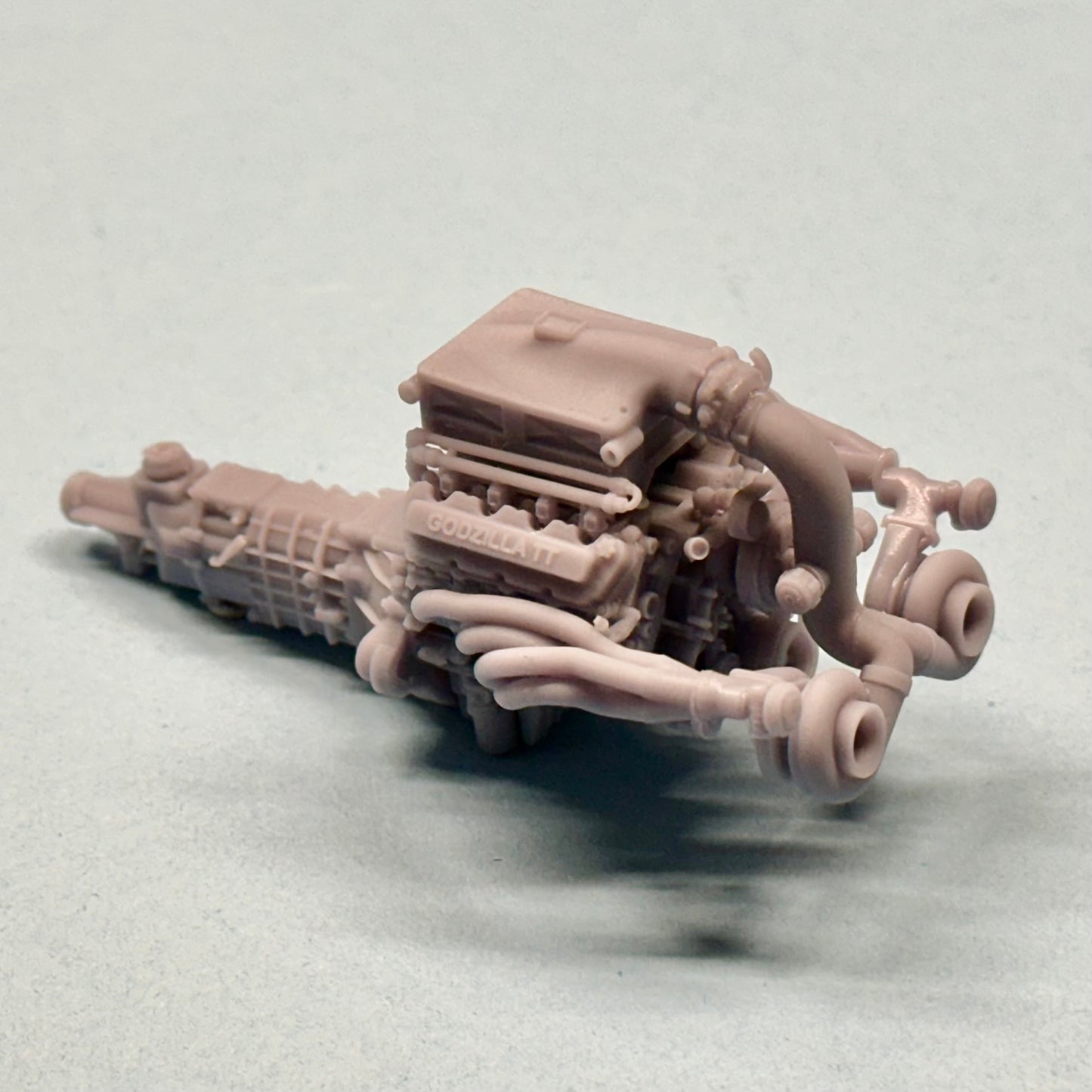 High Intake Ford 7.3L Godzilla Twin Turbo Engine 1/25