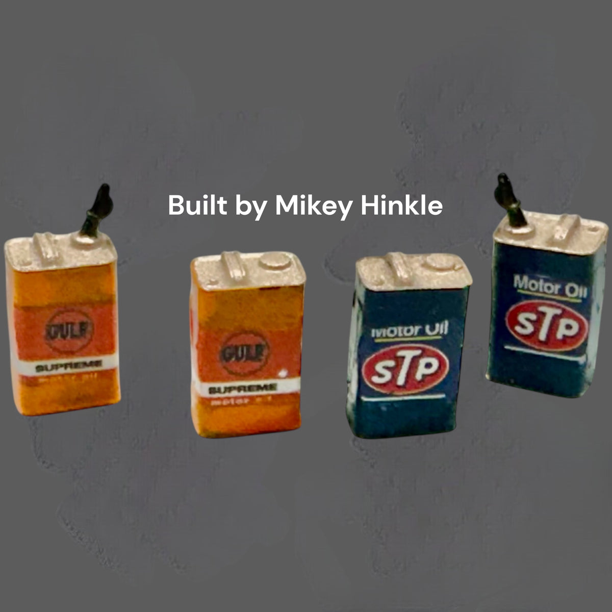 Set of 4 One Gallon Cans for Diorama 1/24 1/25