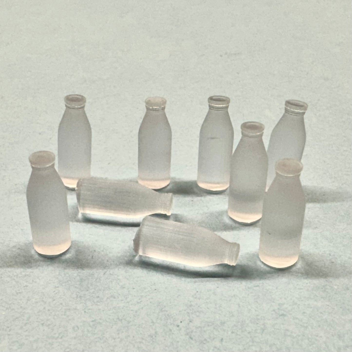 Milk Bottle (9) for Diorama 1/24 1/25