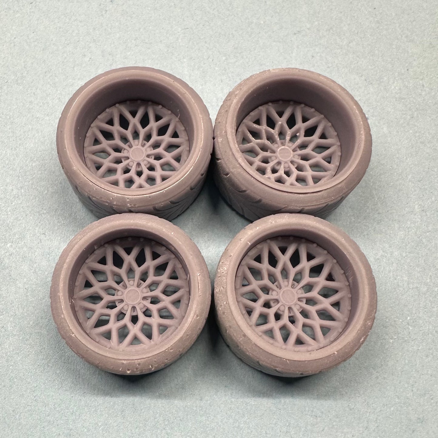 Snowflake Wheels w/ Tires 1/24 1/25