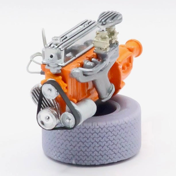 Custom Chevy 235 Engine w/ Finned parts - V6 Straight Six 6 Stovebolt 1/25