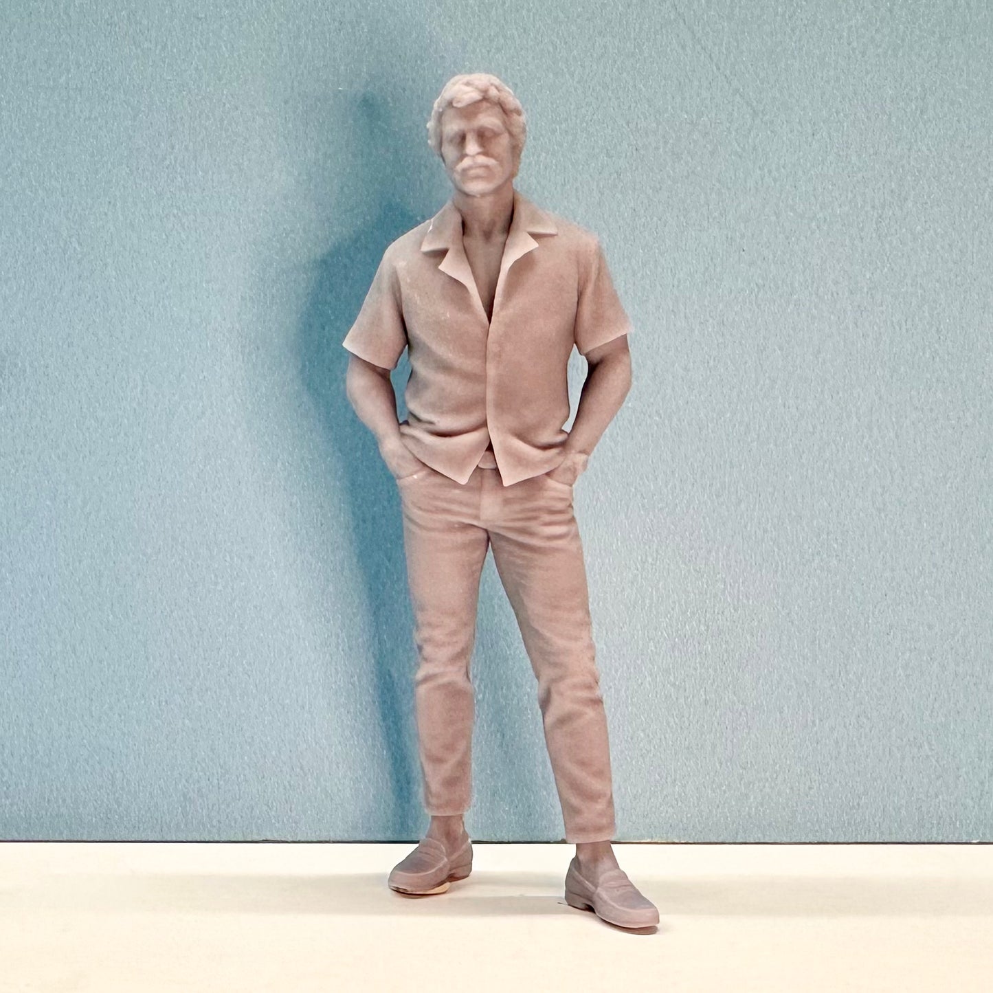 Magnum PI Figure for Display or Diorama 1/24 1/25