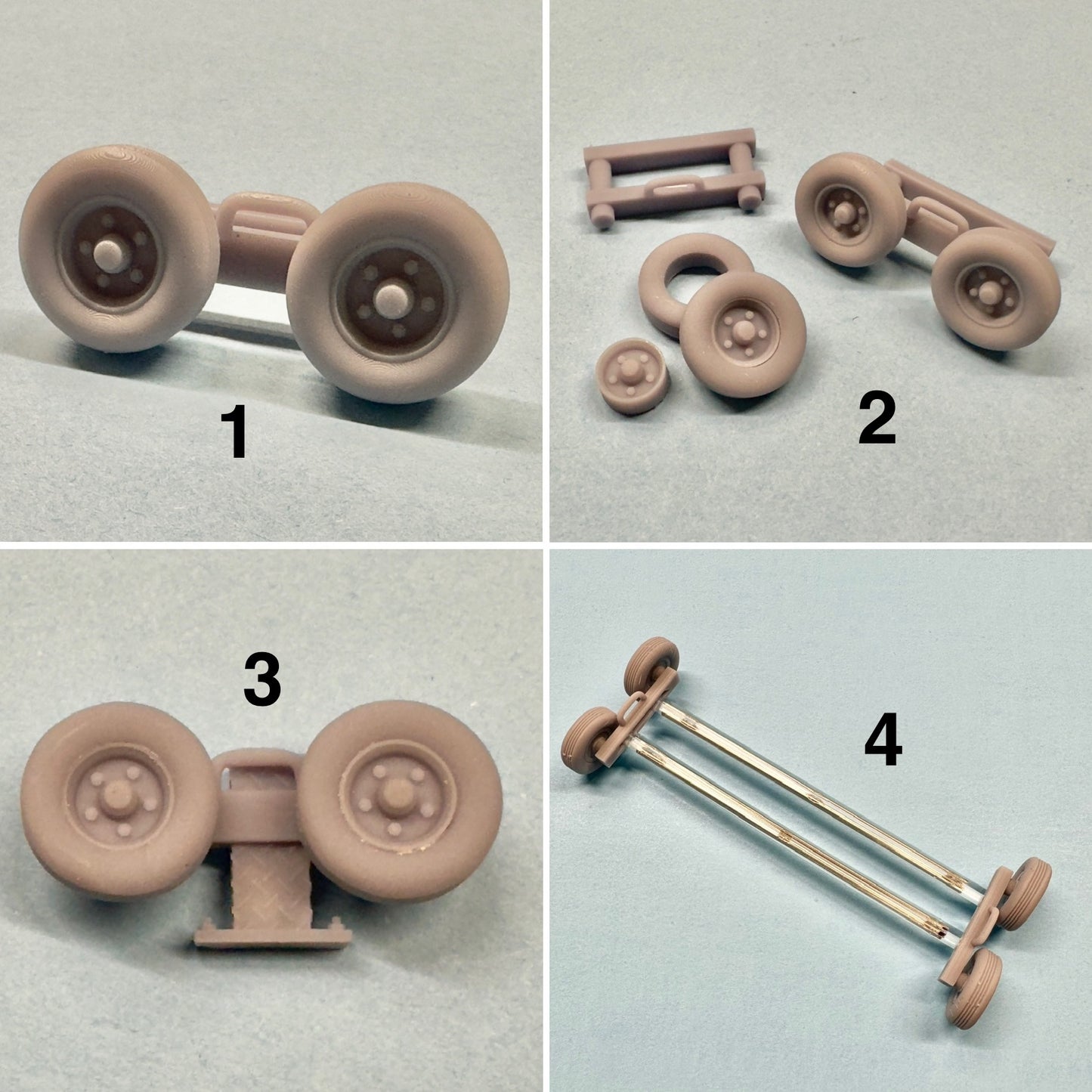 Dolly Set for Wrecker Tow Truck 1/24 1/25