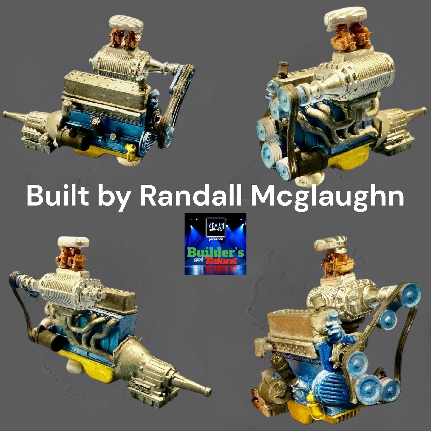 Chevy 235 Supercharged Straight Six Engine 1/25