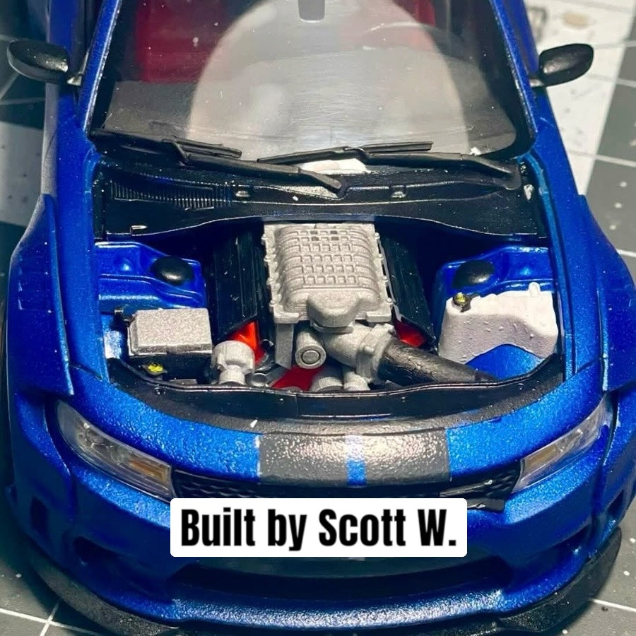 Hemi SRT Hellcat Demon Hellephant Engine 1/25