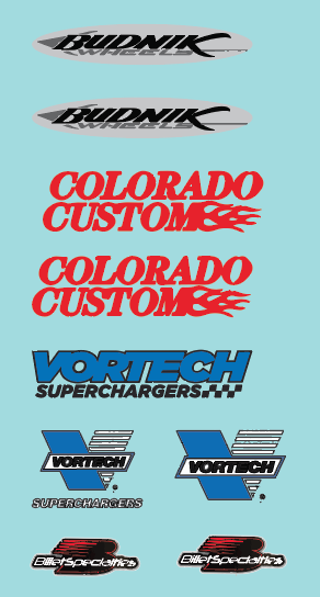 Sport Truck Decal Set 1/24 1/25