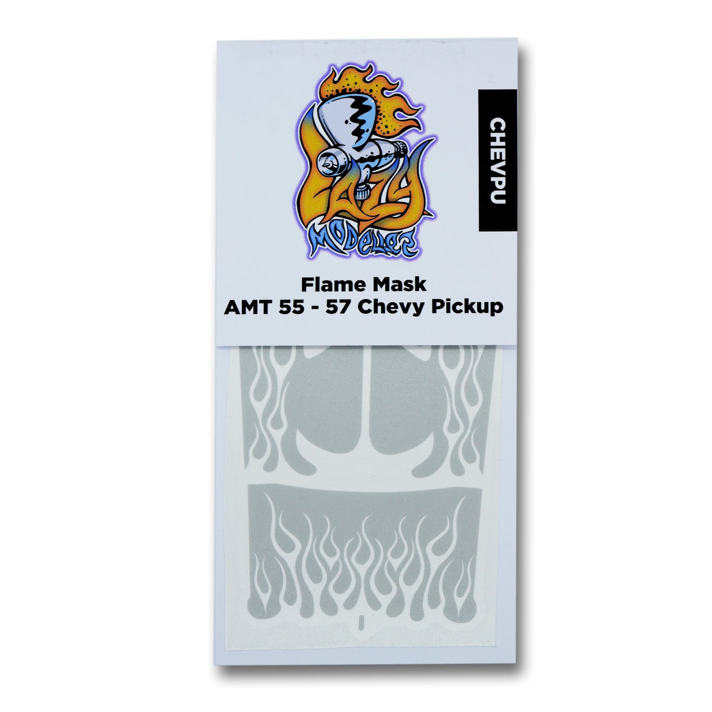 8. Flame Mask for AMT 1955 - 57 Chevy Pick Up 1/24 1/25