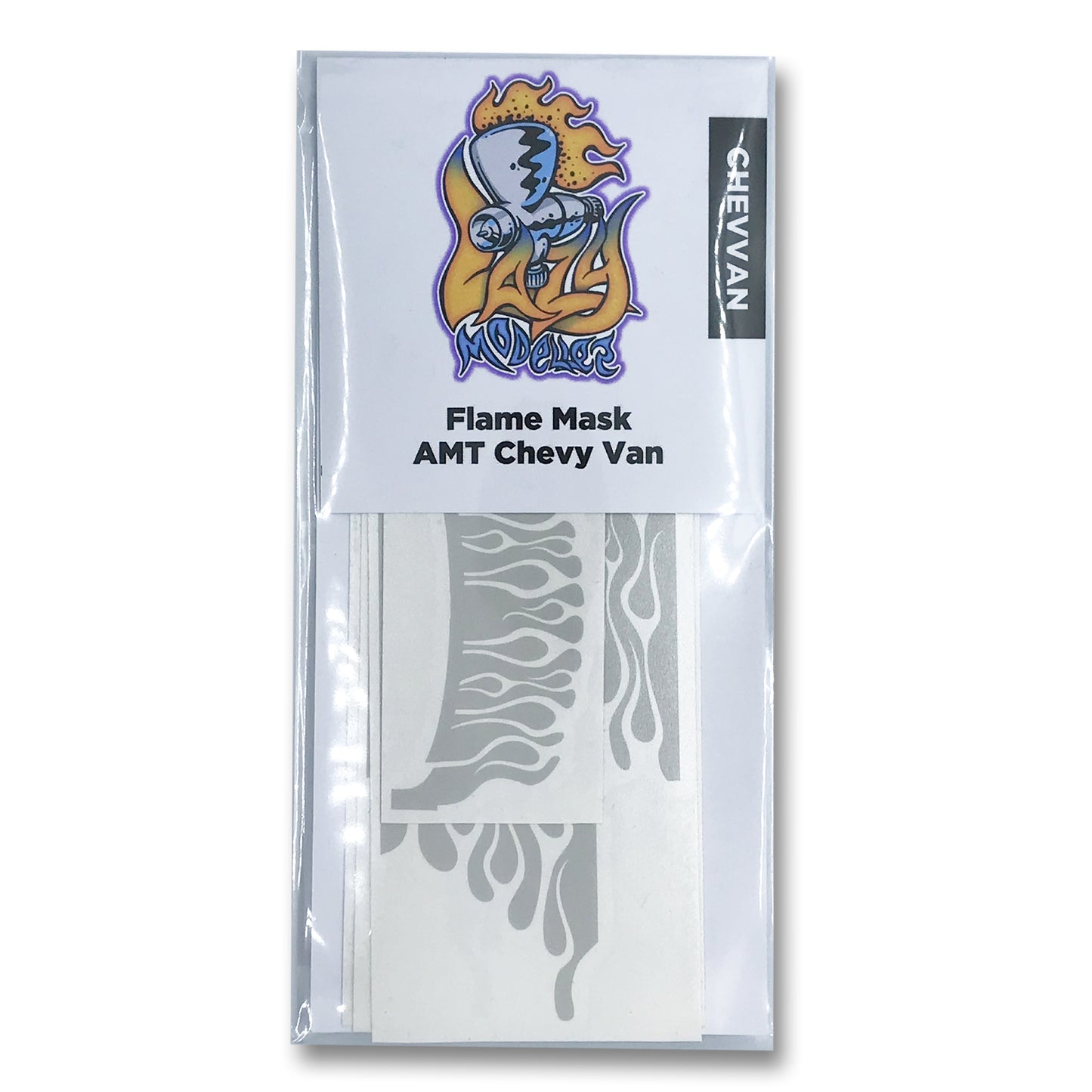 14. Flame Mask for AMT Chevy Van 1/24 1/25