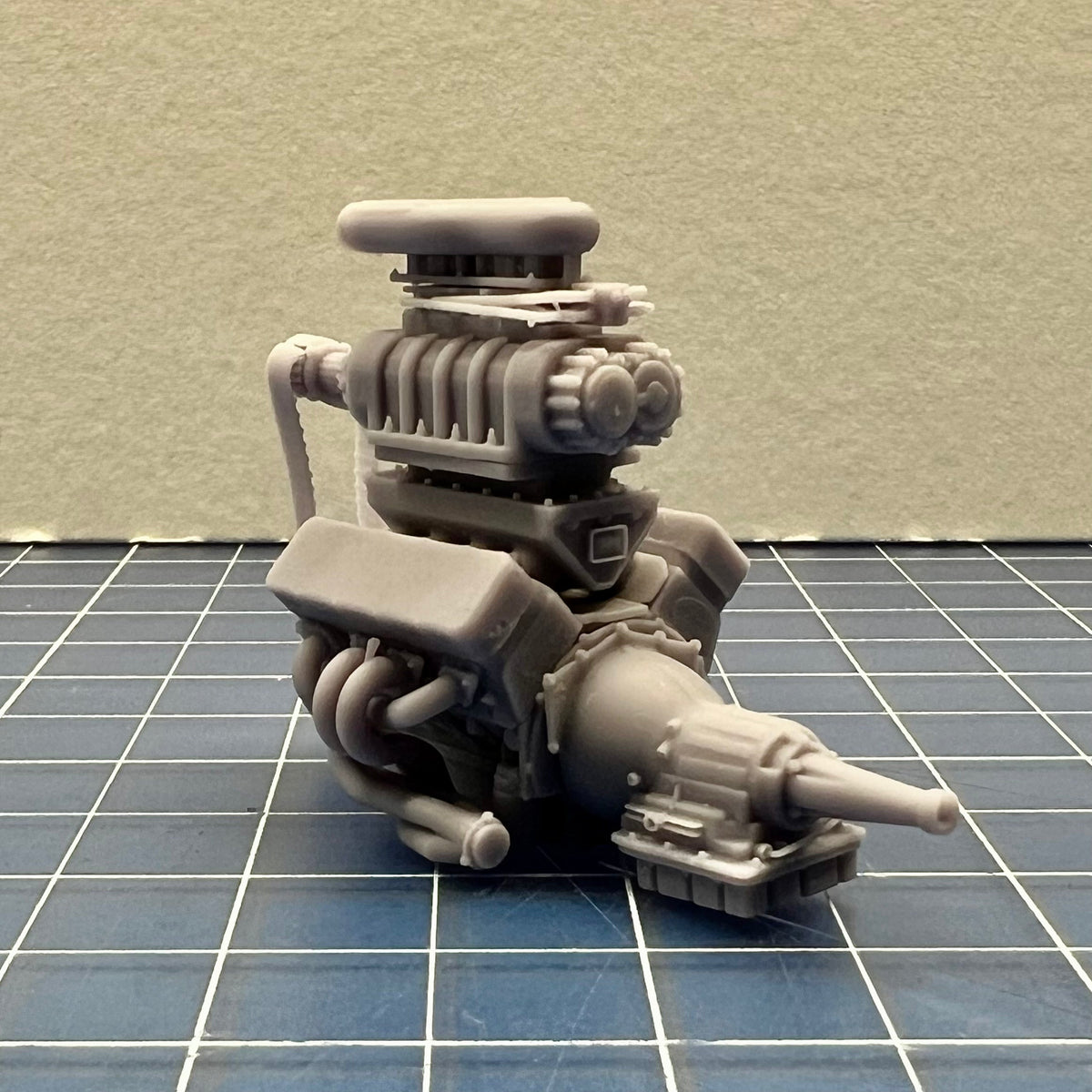 Blown SBC Small Block Chevy Drag Engine 1/25