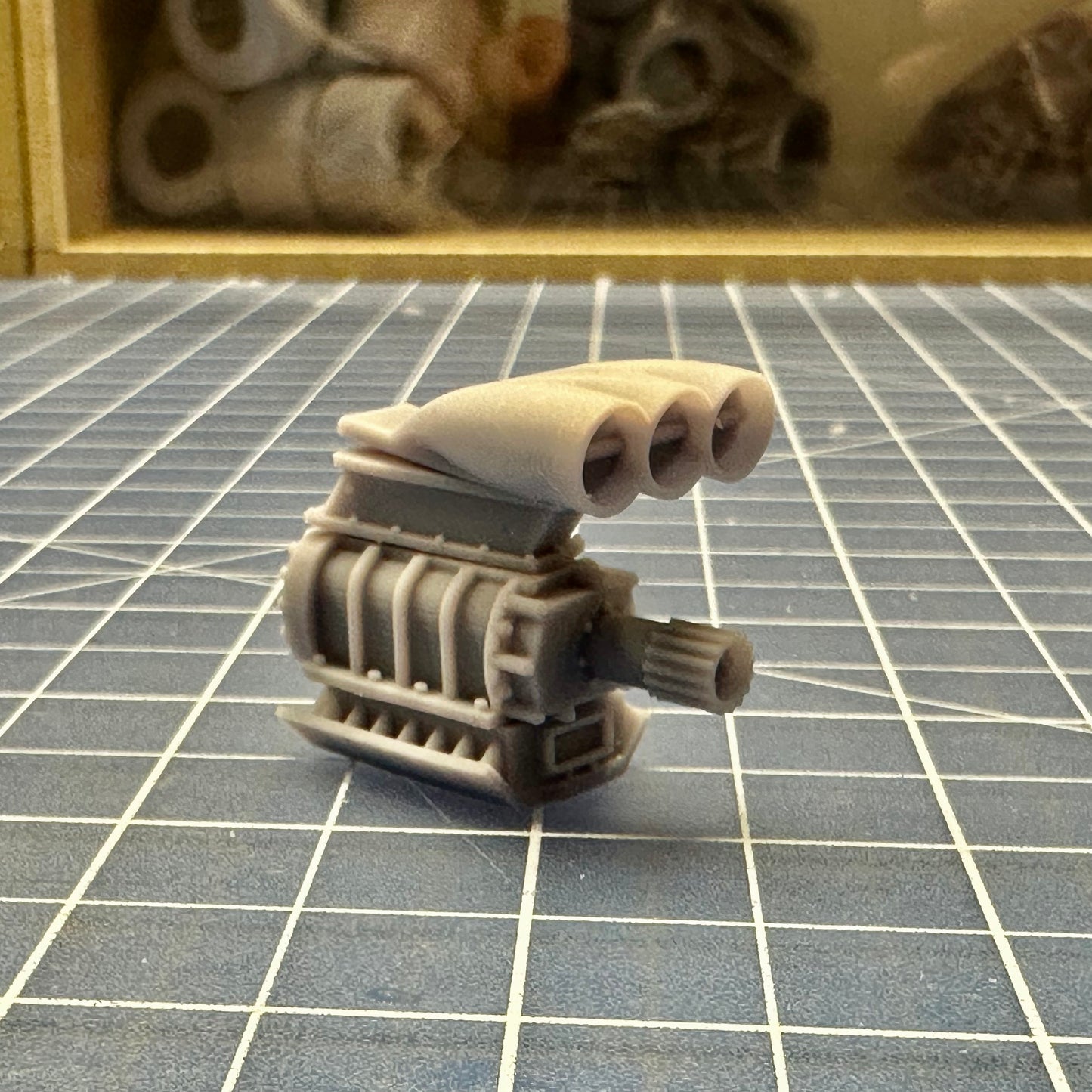 Blower Supercharger Injector intake Hat Round Top Fuel Pro Mod Car 1/24 1/25
