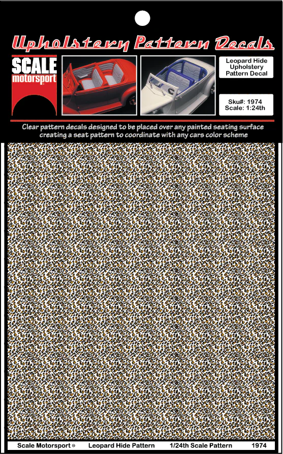 Leopard Hide Upholstery Decal Sku# 1974