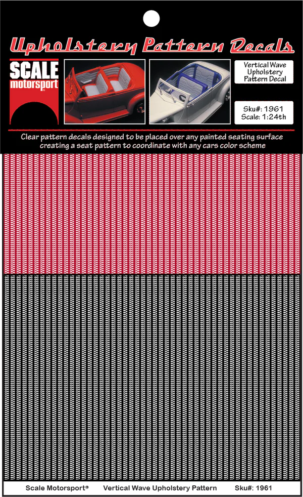 Vertical Wave Upholstery Decal Sku# 1961