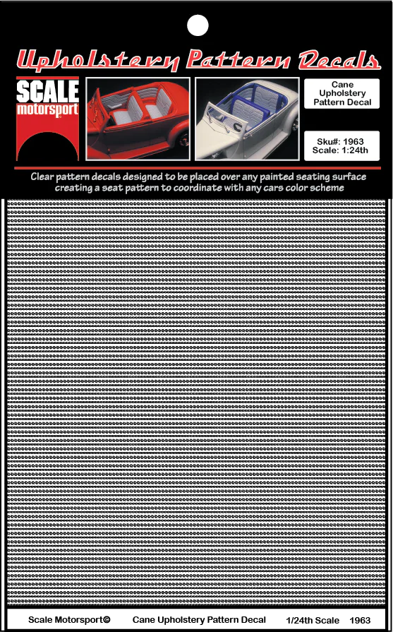 Cane Upholstery Decal Sku# 1963