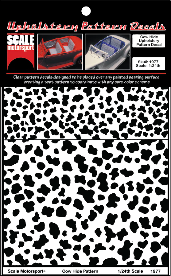 Cow Hide Upholstery Decal Sku# 1977