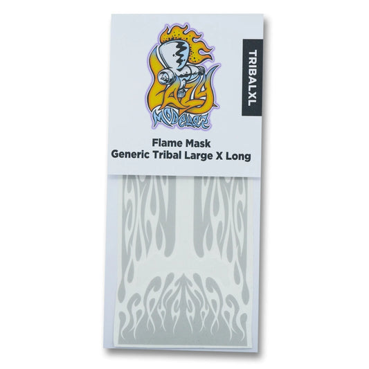 19. Tribal Flame Mask Generic Extra Long for Large Cars 1/24 1/25