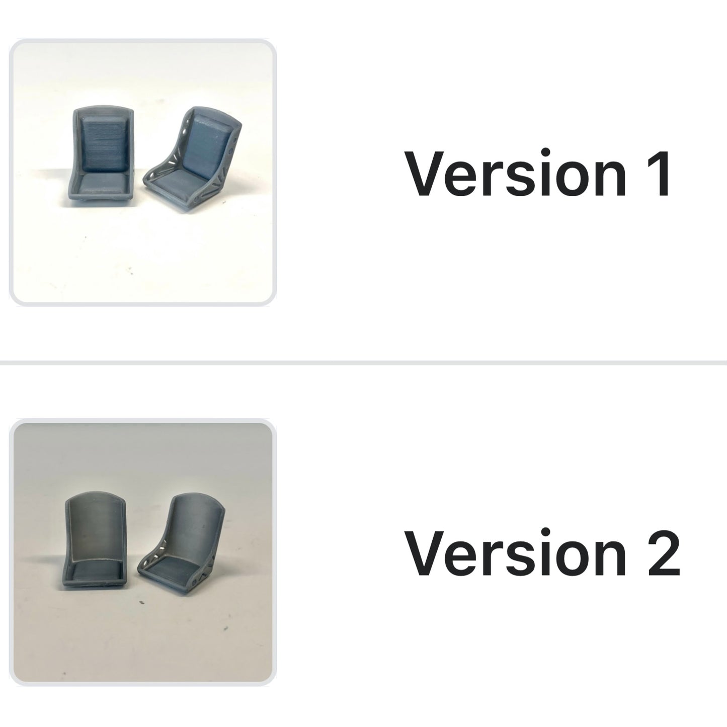 Set of Bomber Seats for Hot Rods (Select your style) 1/24 1/25