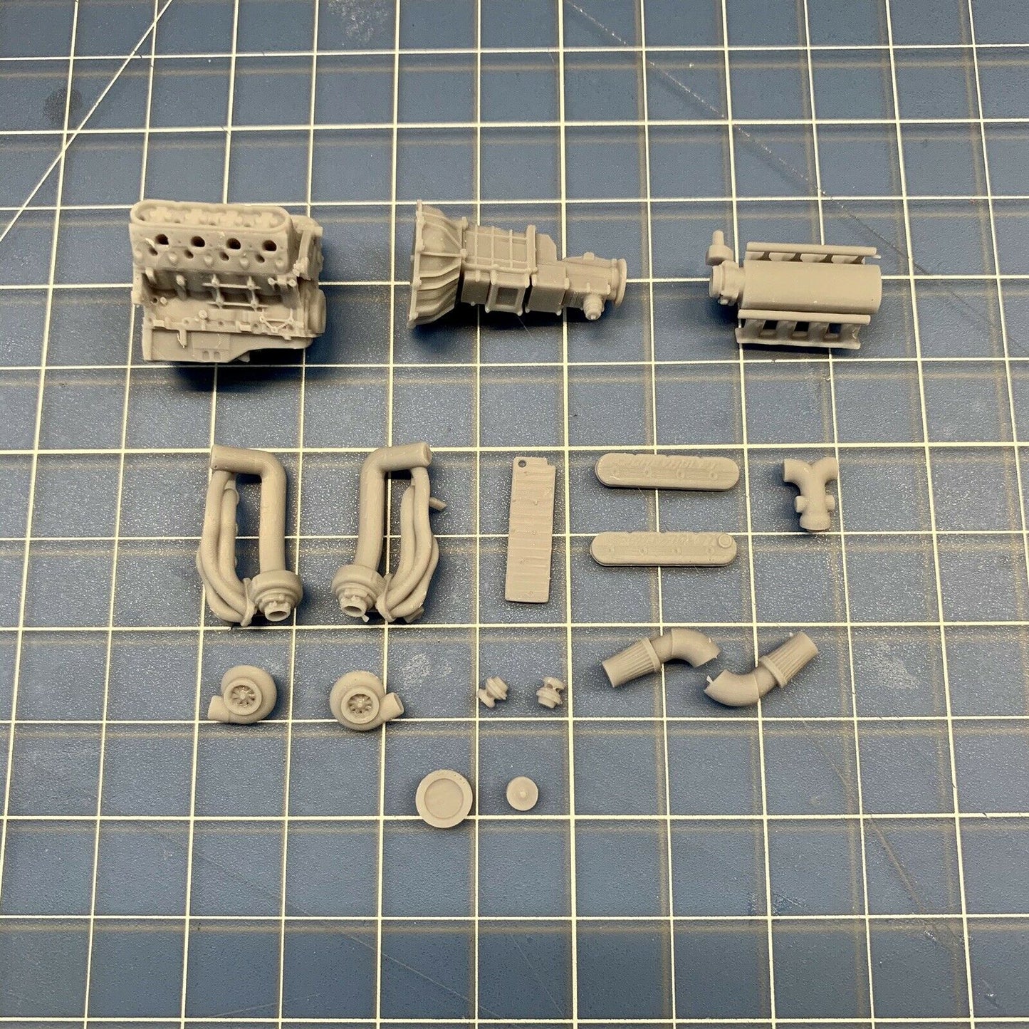 V1 Chevy LS Twin Turbo Engine 1/25