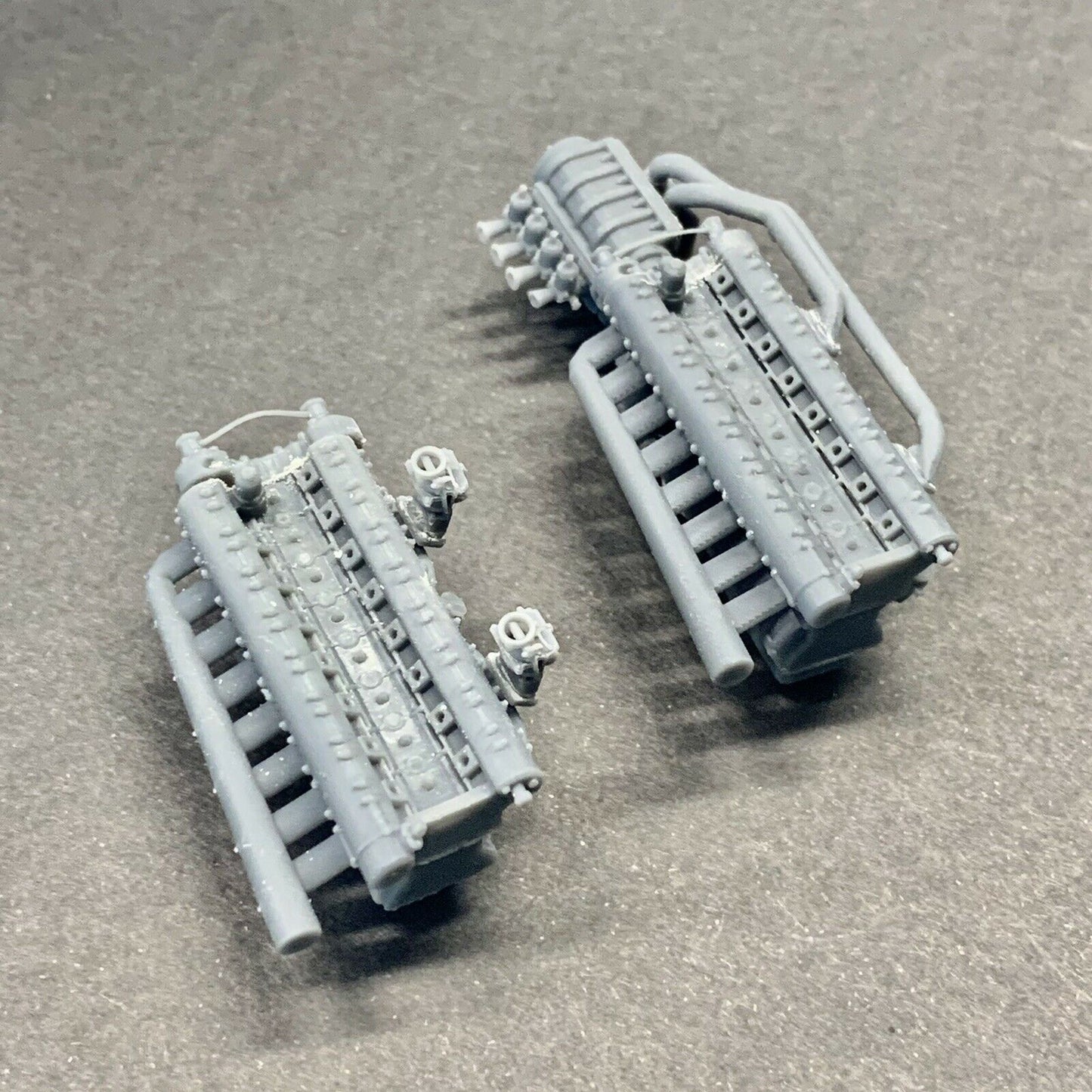 Delage Straight 8 Engine - 2 in 1 Stock & Supercharged 1/25