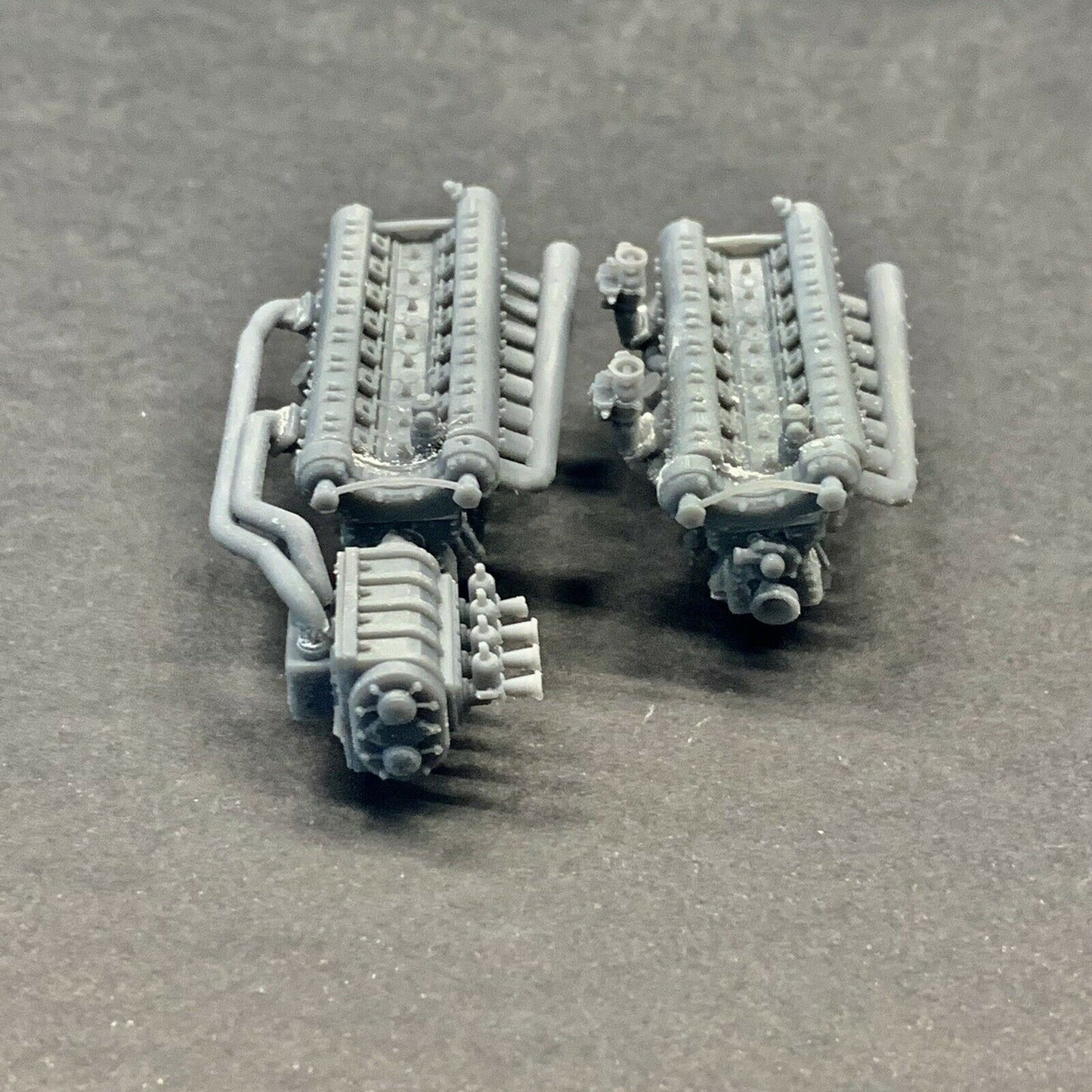 Delage Straight 8 Engine - 2 in 1 Stock & Supercharged 1/25
