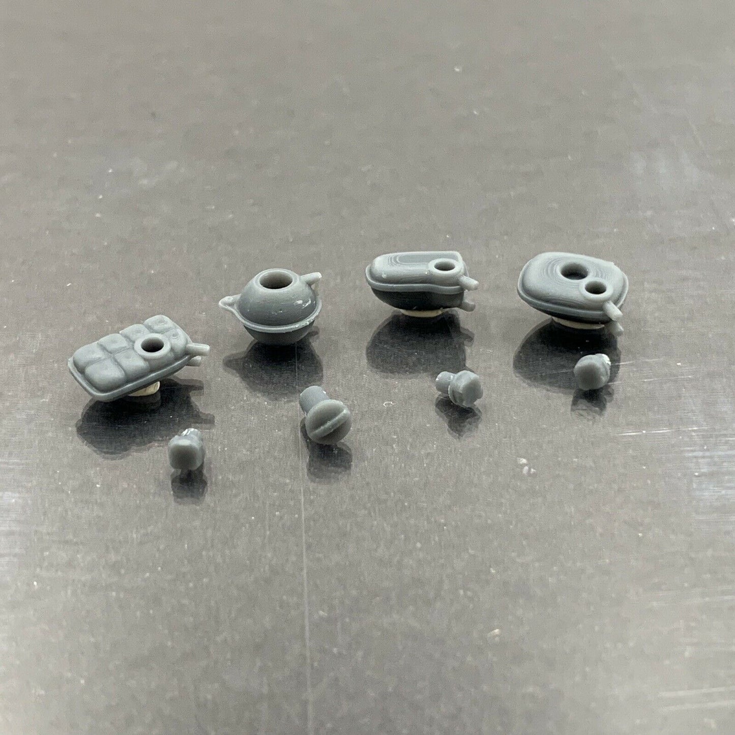 Set of Engine Bay Reservoir Tanks (Coolant, Windshield Fluid, Master Cylinder) 1/24 1/25