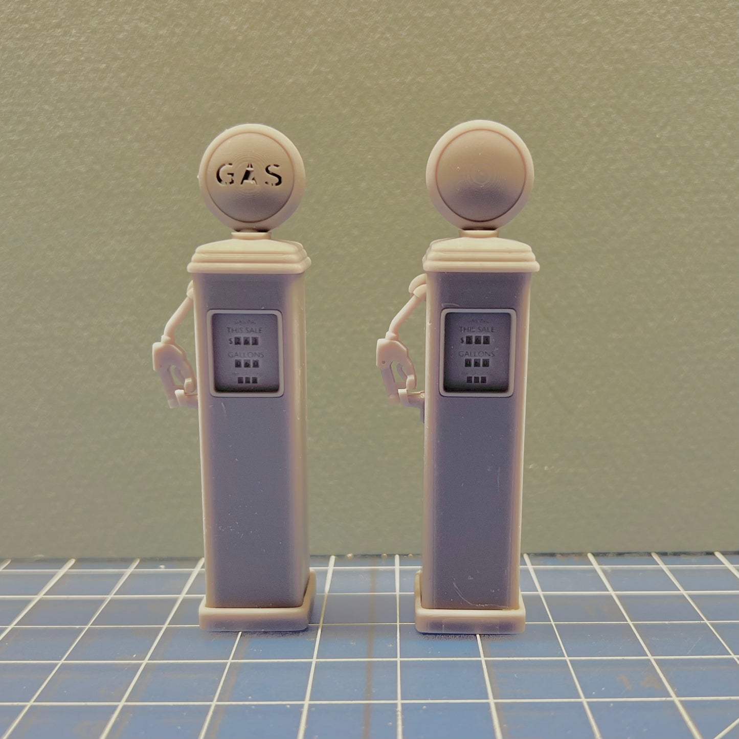 Vintage Gas Pump Retro for Diorama 1/24 1/25